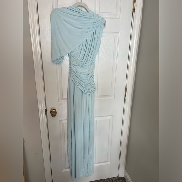 Helsa The Apolla Jersey Dress in Powder Blue - Picture 4 of 10